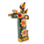 Wood statuette, 'Friend of Animals' - Hand Painted Pinewood Statuette of Saint Francis (image 2b) thumbail