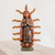 Wood statuette, 'Glowing Guadalupe' - Handcrafted Pinewood Mary Statuette from Guatemala thumbail