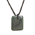 Jade pendant necklace, 'Dazzling Glory' - Green Jade Pendant Necklace with Black Cotton Cord (image 2b) thumbail