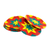 Cotton crocheted coasters, 'Vivid Starburst' (set of 6) - Vivid Colorful Starburst Cotton Crochet Coasters (Set of 6) (image 2a) thumbail