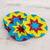 Cotton crocheted coasters, 'Festive Starburst' (set of 6) - Multi-Color Starburst Cotton Crochet Coasters (Set of 6)