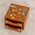 Wood jewelry box, 'Lively Tree' - Pinewood Jewelry Box with Bird and Tree Motifs (image 2b) thumbail