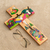 Holzwandkreuz, 'Das Leben Jesu - Handbemaltes Kiefernwandkreuz von Jesus aus El Salvador