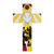 Wood wall cross, 'Giver of Life' - Hand-Painted Pinewood Wall Cross of the Holy Spirit