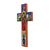 Wood wall cross, 'Birth of Jesus' - Hand-Painted Nativity Pinewood Wall Cross from El Salvador (image 2b) thumbail