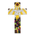 Holzwandkreuz, 'Vogel der Hoffnung - Handbemaltes Kiefernwandkreuz mit Friedenstaube