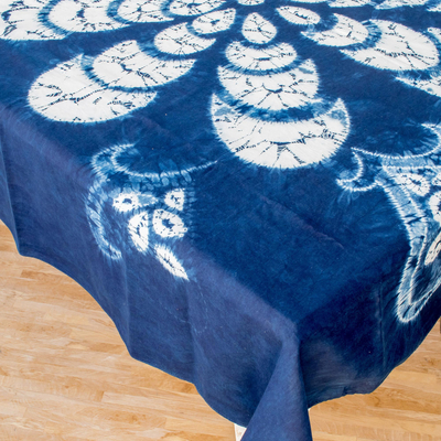 Batik cotton tablecloth, Flower of Paradise