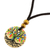 Wood pendant necklace, 'Magical Tree' - Tree Motif Pinewood Pendant Necklace from Guatemala