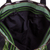 Umhängetasche aus Baumwolle, (11 Zoll) - Handgewebte Umhängetasche mit grünen und schwarzen Streifen (11 Zoll)