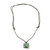 Jade pendant necklace, 'Green Paté Cross' - Jade Cross Pendant in Green from Guatemala thumbail
