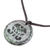Jade pendant necklace, 'B'atz Medallion' - Jade Pendant Necklace of Mayan Spirit B'atz from Guatemala