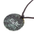 Jade pendant necklace, 'B'atz Medallion' - Jade Pendant Necklace of Mayan Spirit B'atz from Guatemala