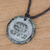 Jade pendant necklace, 'I'x Medallion' - Jade Pendant Necklace of Mayan Figure I'x from Guatemala (image 2) thumbail