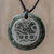 Jade pendant necklace, 'Tz'ikin Medallion' - Jade Pendant Necklace of Mayan Figure Tz'ikin from Guatemala (image 2) thumbail