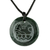 Jade pendant necklace, 'Tz'ikin Medallion' - Jade Pendant Necklace of Mayan Figure Tz'ikin from Guatemala thumbail