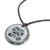 Jade pendant necklace, 'Tijax Medallion' - Jade Mayan Tijax Pendant Necklace from Guatemala