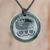 Jade pendant necklace, 'Kawoq Medallion' - Jade Pendant Necklace of Mayan Figure Kawoq from Guatemala (image 2) thumbail