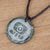 Jade pendant necklace, 'Toj Medallion' - Jade Pendant Necklace of Mayan Figure Toj from Guatemala