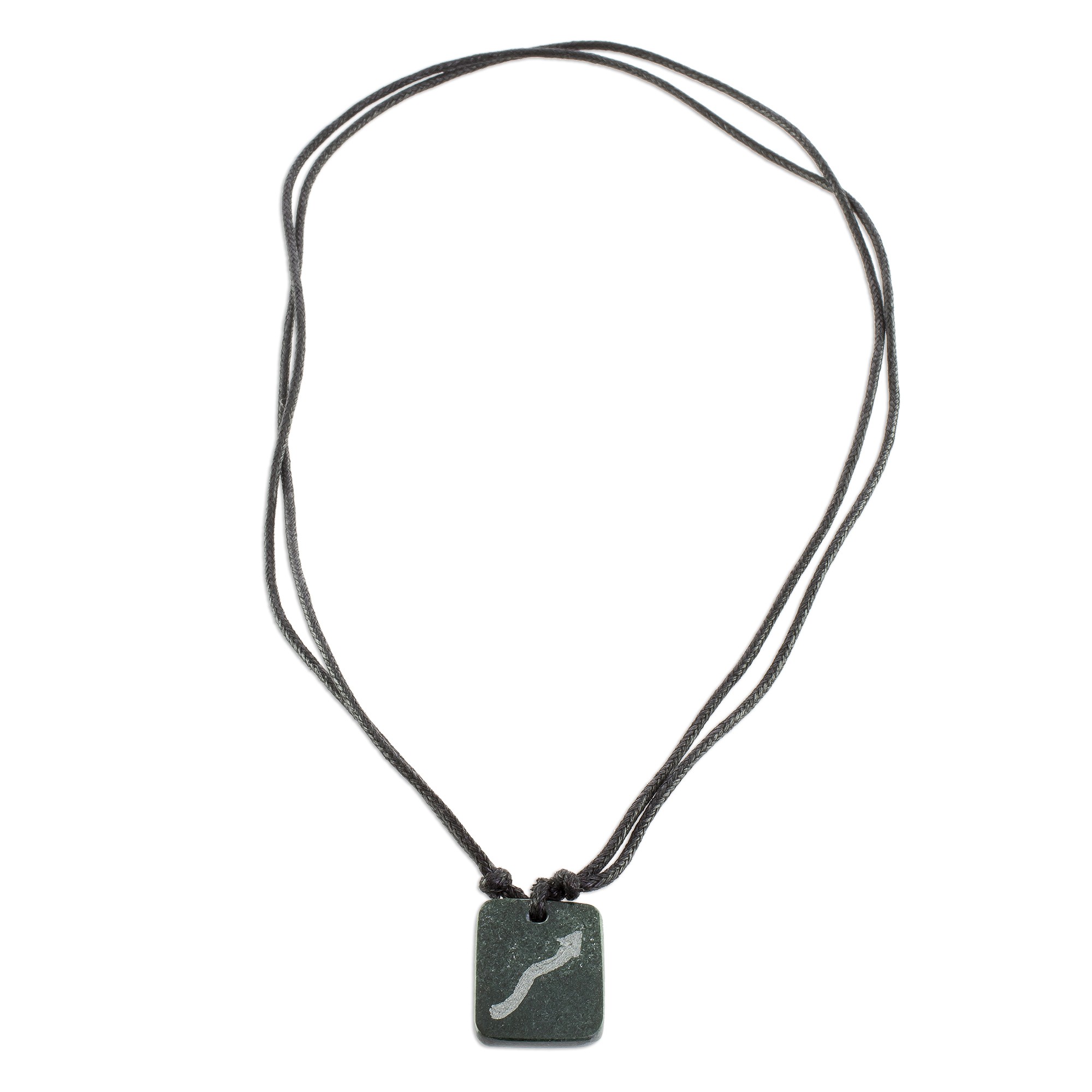 Jade Zodiac Scorpio Pendant Necklace from Guatemala Verdant Scorpio