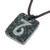 Jade pendant necklace, 'Verdant Capricorn' - Jade Zodiac Capricorn Pendant Necklace from Guatemala (image 2b) thumbail