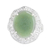 Jade cocktail ring, 'Ancestral Pride in Apple Green' - Geometric Apple Green Jade Cocktail Ring from Guatemala (image 2a) thumbail
