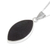Jade pendant necklace, 'Ancient Leaf' - Reversible Black and Light Green Jade Pendant Necklace (image 2e) thumbail