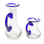 Small recycled glass pitchers, 'Clear Seas' (pair) - Handblown Small Recycled Glass Pitchers (Pair)