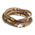 Glass beaded wrap bracelet, 'Sweet Wrap' - Sunny Glass Beaded Wrap Bracelet from Guatemala (image 2c) thumbail