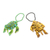 Glass beaded ornaments, 'Colorful Sea Turtles' (pair) - Glass Beaded Sea Turtle Ornaments from Guatemala (Pair) (image 2b) thumbail