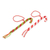 Glass beaded ornaments, 'Lovely Canes' (pair) - Glass Beaded Candy Cane Ornaments from Guatemala (Pair) (image 2a) thumbail