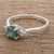 Jade solitaire ring, 'Age-Old Beauty' - Green Jade Solitaire Ring from Guatemala (image 2) thumbail