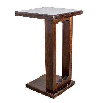 Wood auxiliary table, 'Comfort and Convenience' - Handmade Pinewood Auxiliary Table from Guatemala