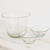 Salatschüssel-Set aus Glas, (3er-Set) - Handgeblasene Salatschüsseln aus recyceltem Klarglas (3er-Set)