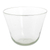 Glass salad bowl set, 'Clear Delight' (set of 3) - Handblown Recycled Clear Glass Salad Bowls (Set of 3)