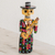 Wood statuette, 'Guitarrista' - Handcrafted Day of the Dead Female Guitarist Wood Statuette (image 2) thumbail