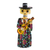 Wood statuette, 'Guitarrista' - Handcrafted Day of the Dead Female Guitarist Wood Statuette thumbail