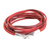 Faux leather cord bracelet, 'Crimson Strands' - Red Faux Leather Cord Bracelet from Guatemala (image 2a) thumbail