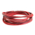 Faux leather cord bracelet, 'Crimson Strands' - Red Faux Leather Cord Bracelet from Guatemala (image 2c) thumbail