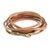 Faux leather cord bracelet, 'Sepia Harmony' - Brown Faux Leather Cord Bracelet from Guatemala