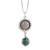 Jade pendant necklace, 'Sunflower Nature' - Jade Sunflower Pendant Necklace from Guatemala thumbail