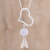 Jade pendant necklace, 'Lilac Love' - Lilac Jade Heart Pendant Necklace from Guatemala (image 2) thumbail