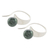 Jade half-hoop earrings, 'Mystic Jade' - Modern Jade Half-Hoop Earrings from Guatemala