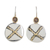 Sterling silver drop earrings, 'Tijax Liberation' - Nahual Sterling Silver and Bronze Drop Earrings thumbail