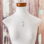 Jade pendant necklace, 'Mayan Om in Lilac' - Jade Om Pendant Necklace in Lilac from Guatemala