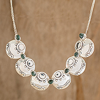 Jade pendant necklace, 'Destiny Nahual'