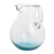 Recycled glass pitcher, 'Glistening Sea' - Handblown Recycled Glass Pitcher from Guatemala (image 2a) thumbail
