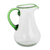 Recycled glass pitcher, 'Green Mountain' - Handblown Recycled Glass Pitcher in Green from Guatemala (image 2a) thumbail