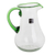 Recycled glass pitcher, 'Green Mountain' - Handblown Recycled Glass Pitcher in Green from Guatemala (image 2d) thumbail