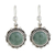 Jade dangle earrings, 'Sunrise in Antigua' - Round Jade Dangle Earrings from Guatemala thumbail