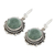 Jade dangle earrings, 'Sunrise in Antigua' - Round Jade Dangle Earrings from Guatemala (image 2c) thumbail